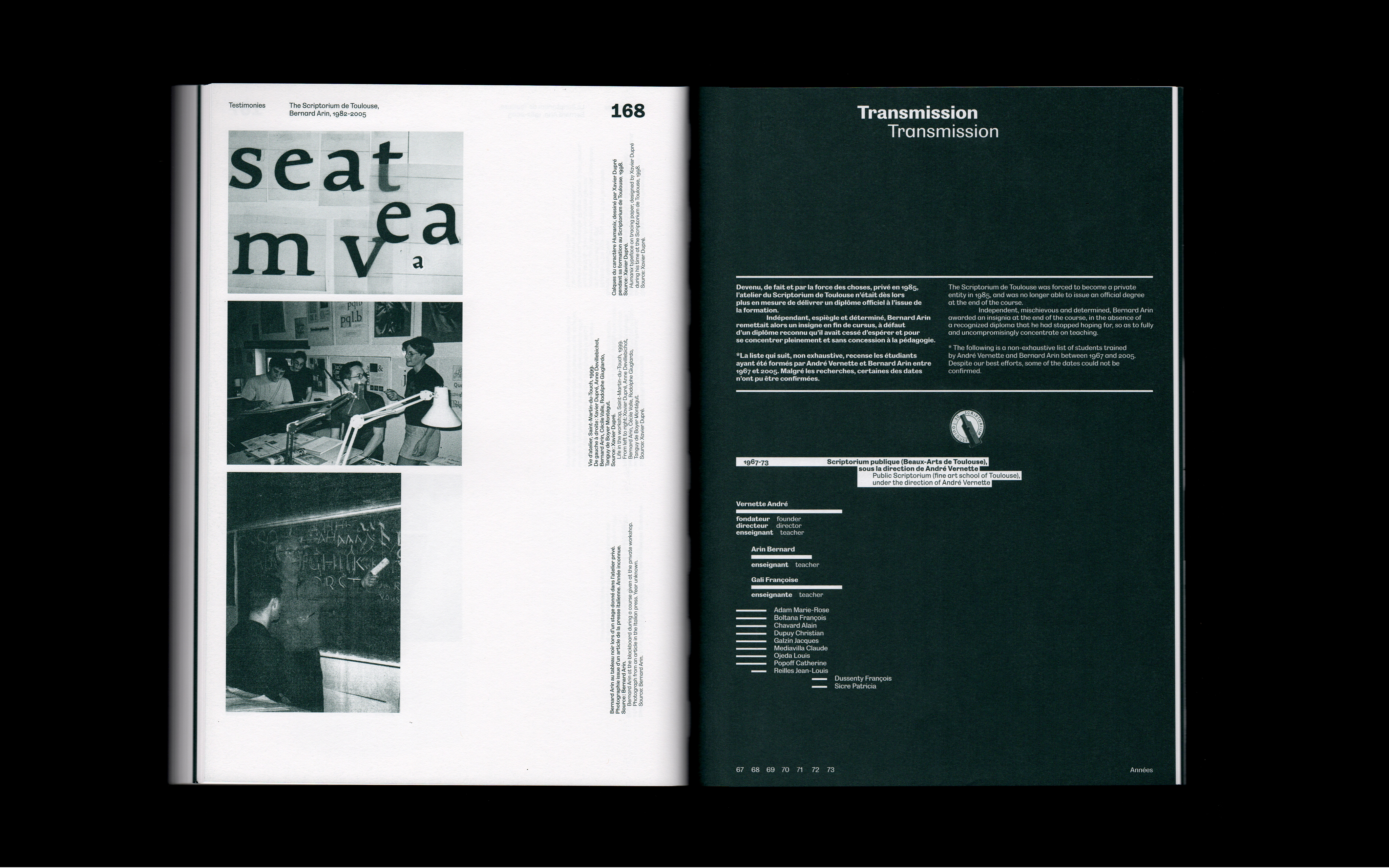Dossier Scriptorium de Toulouse, double spread pages